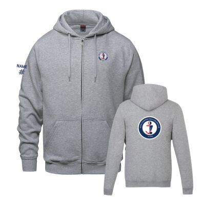 Surfer Unisex Emblem/Crest Embroidered & Printed Full Zip Thumbnail